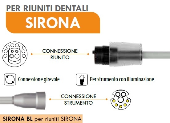 Cordone per Micromotore SIRONA BL per riuniti Sirona