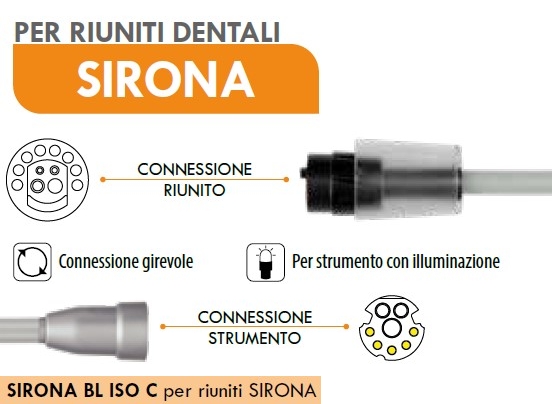 Cordone per Micromotore SIRONA BL ISO C per riuniti Sirona