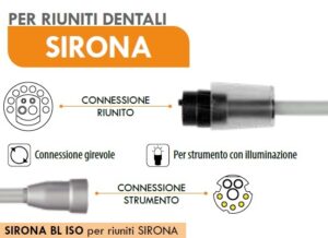 Cordone per Micromotore SIRONA BL ISO per riuniti Sirona